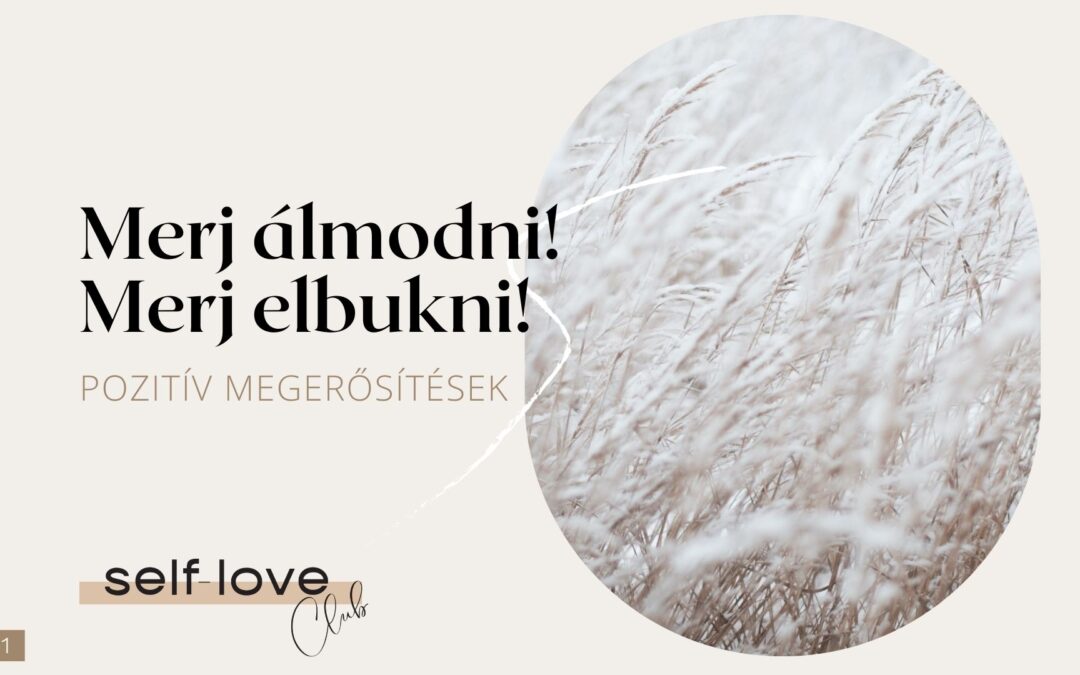Merj álmodni! Merj elbukni!